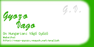 gyozo vago business card