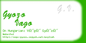 gyozo vago business card